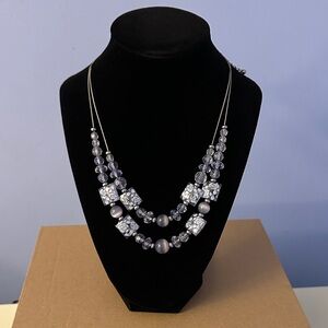 Elegant Purple Beaded Necklace